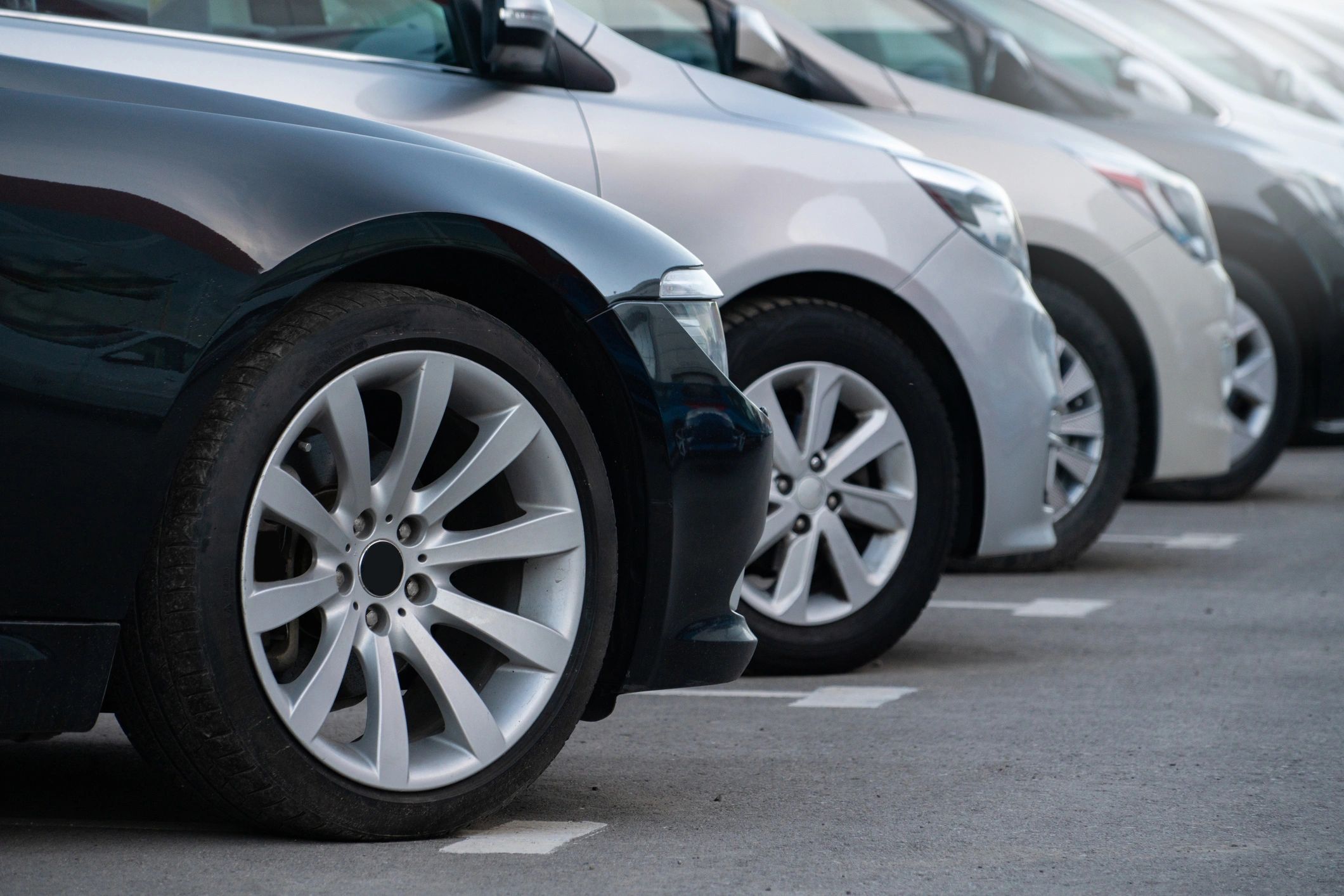 used cars dealership lot