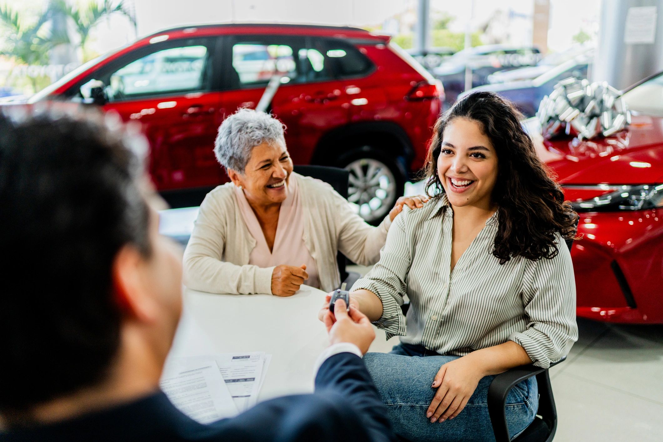 happy car buyer